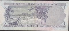 6.EMİSYON 2.TERTİP 5 LİRA I04 429205 ÇOK TEMİZ eski kağıt para fiyatları