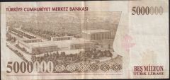 7.Emisyon 5 000 000 Lira M16 175891 Çok Temiz+