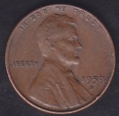 AMERİKA 1 CENT 1959 D