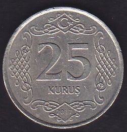 2017 Yılı 25 Kuruş