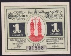 Almanya 1 Mark Notgeld 1921 Çil