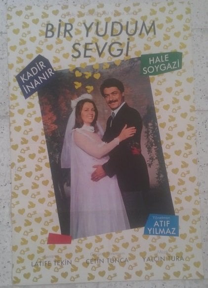 KADİR İNANIR - BİR YUDUM SEVGİ - FİLM AFİŞİ eski para mezat