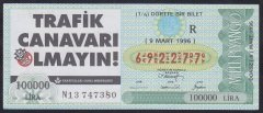 1996 9 MART ÇEYREK BİLET
