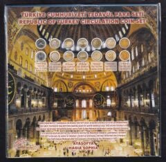 Türkiye Cumhuriyeti Tedavül Madeni Para Seti Ayasofya