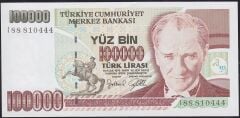 7.Emisyon 3.Tertip 100000 Lira I88 810444 Çilaltı Çil