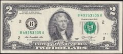 Amerika 2 Dolar 2013 Ççt Çilaltı