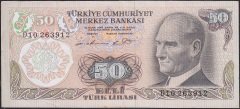 6.Emisyon 1.Tertip 50 Lira D10 263912 Ççt +