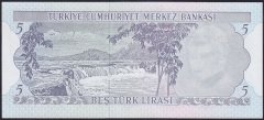 6.EMİSYON 2.TERTİP 5 LİRA H83 439302 ÇİL