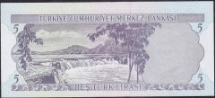 6.Emisyon 1.Tertip 5 Lira C87 437640 Çil