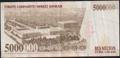 7.Emisyon 5 000 000 Lira M15 547675 Çok Temiz+