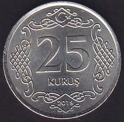 2019 Yılı 25 Kuruş