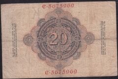Almanya 20 Mark 1908 Çok Temiz