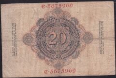 Almanya 20 Mark 1908 Çok Temiz