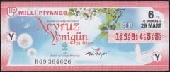 2011 29 Mart Yarım Bilet - Y Serisi - Nevruz
