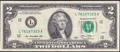 Amerika 2 Dolar 2013 Ççt Çilaltı