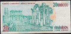 7.Emisyon 20 000 000 Lira F09 847935 Çok Temiz