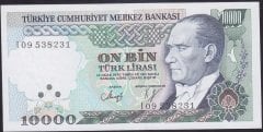 7.Emisyon 4.Tertip 10000 Lira I09 538231 Çil