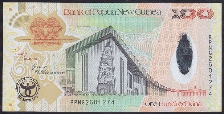 PAPUA NEW GUİNEA 100 KINA 2008 ÇİL - HATIRA