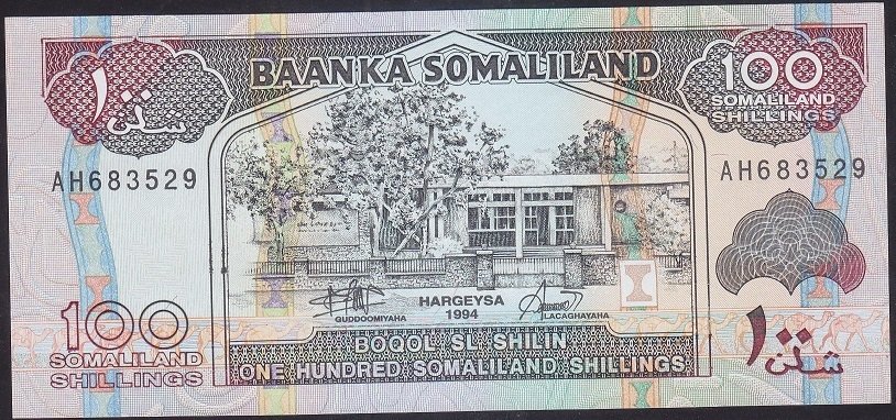 SOMALİLAND 100 ŞİLİN 1994 ÇİL P-5a