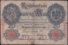 ALMANYA 20 MARK 1908 TEMİZ