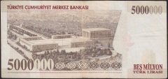 7.Emisyon 5 000 000 Lira G15 299817 Çok Temiz
