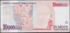 7.Emisyon 10 000 000 Lira D60 600936 Çok Çok Temiz