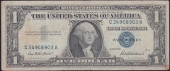 AMERİKA 1 DOLAR 1957 TEMİZ ( TEMİZLENMİŞ)