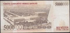 7.Emisyon 5 000 000 Lira G54 398426 Çok Temiz
