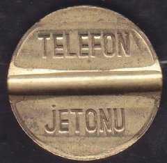 PTT Telefon Jetonu küçük boy Kondiyonu çok güzel