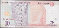 8.Emisyon 10 YTL C33 261647 Ççt Çilaltı