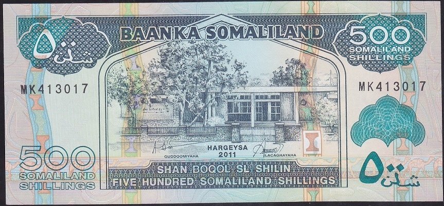 Somaliland 500 Şiling 2011 ÇİL Pick 6h