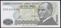 7.EMİSYON 2.TERTİP 10 LİRA E73 620178 ÇİLALTI