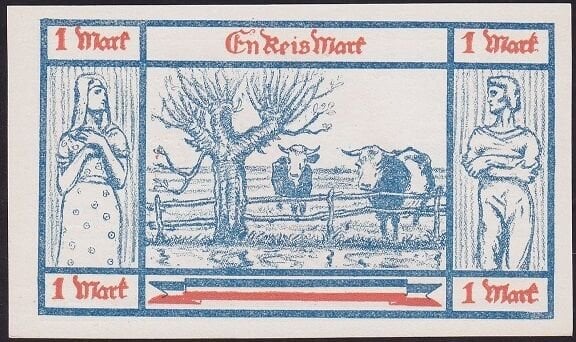 Almanya 1 Mark Notgeld 1921 Çil