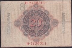 Almanya 20 Mark 1910 Çok Temiz