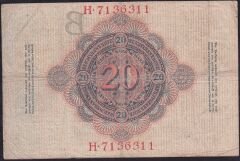 Almanya 20 Mark 1910 Çok Temiz