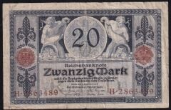 Almanya 20 Mark 1915 Çok Temiz