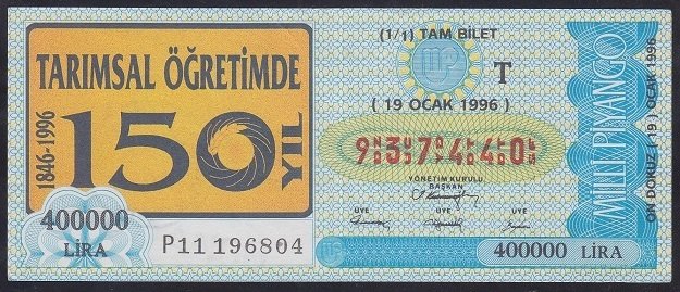 1996 19 OCAK TAM BİLET