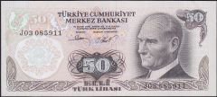 6.Emisyon 2.Tertip 50 Lira J03 085911 Çilaltı