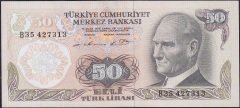 6.Emisyon 1.Tertip 50 Lira B35 427313 Çilaltı