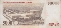 7.Emisyon 5 000 000 Lira G53 638097 Çok Temiz