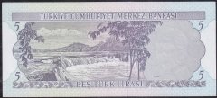 6.Emisyon 1.Tertip 5 Lira C39 016287 Çilaltı Çil