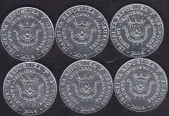 Burundi 6 Adet Madeni Para Seti 2014 Çil