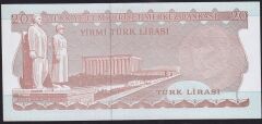 6.Emisyon 3.Tertip 20 Lira H05 640068 Çilaltı