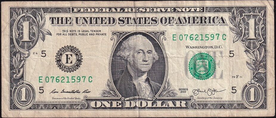 Amerika 1 Dolar 2013 Çok Temiz