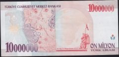 7.Emisyon 10 000 000 Lira D58 964365 Çok Çok Temiz+