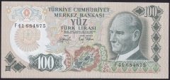 6.EMİSYON 2.TERTİP 100 LİRA F41 684875 ÇİLALTI ÇİL