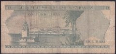 6.EMİSYON 1.TERTİP 10 LİRA C09 207049 TEMİZ