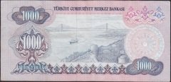 6.Emisyon 1.Tertip 1000 Lira B52 292507 Çok Temiz +