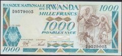 RWANDA 1000 FRANK 1988 ÇİL P-21 eski kağıt para fiyatları