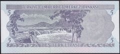 6.Emisyon 2.Tertip 5 Lira K69 201899 Çilaltı